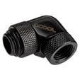 Alphacool Eiszapfen Angle Adapter 90 Degrees Rotatable G1/4 Female to G1/4 Male - Black image number null