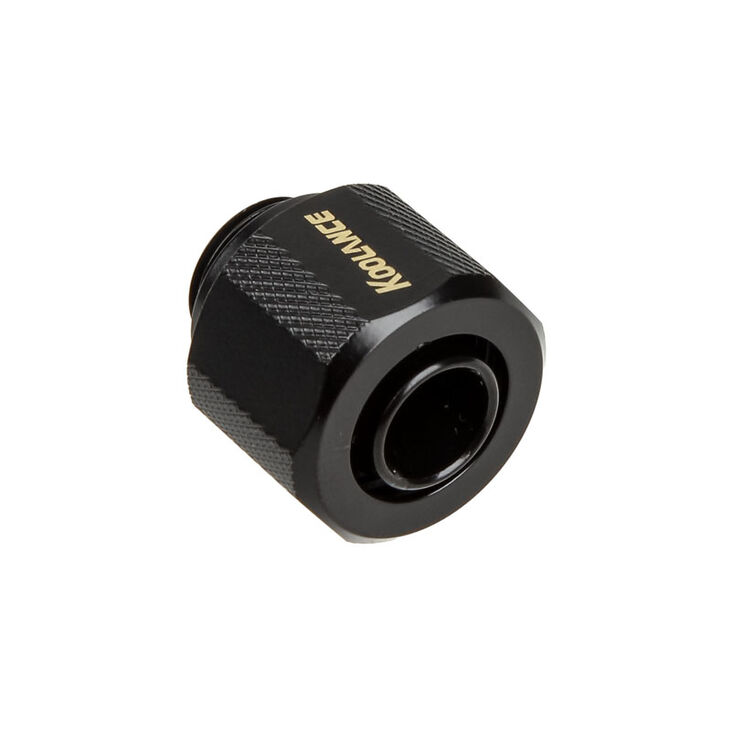 Koolance fitting straight G1/4 inch BSP to 13/10mm - black image number 0