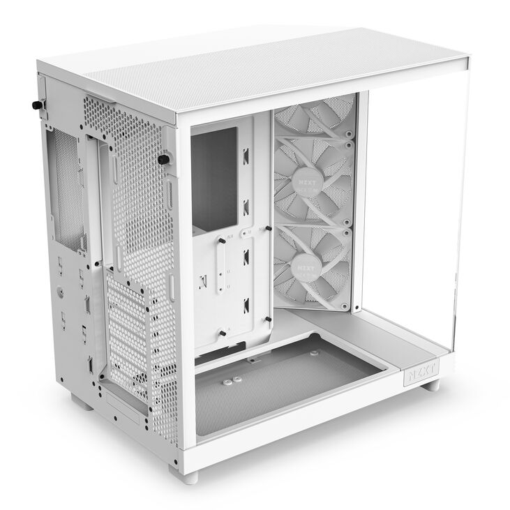 NZXT H6 Flow RGB Midi-Tower - Weiß image number 5