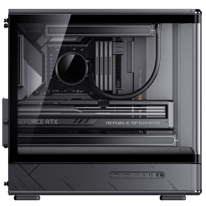 Jonsbo D200 PC-Geh&auml;use, Mini-Tower, mATX, Tempered Glass - schwarz image number 11