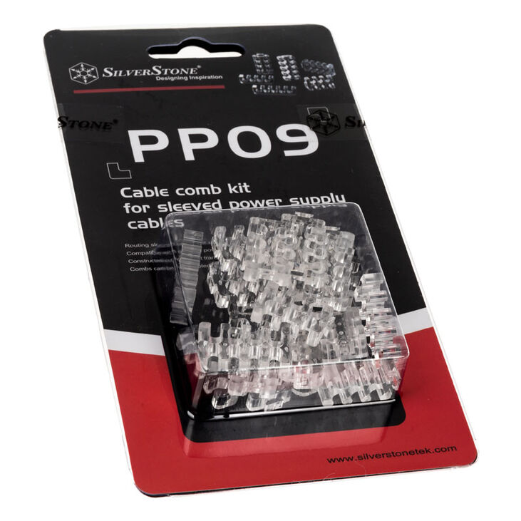 SilverStone SST-PP09, cable comb set, transparent image number 2