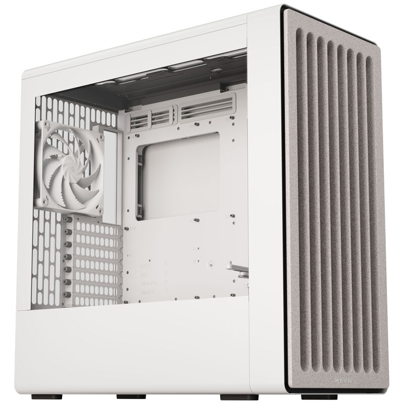 HAVN BF 360 Flow PC-Gehäuse, Midi-Tower, E-ATX, Tempered Glass - Weiß