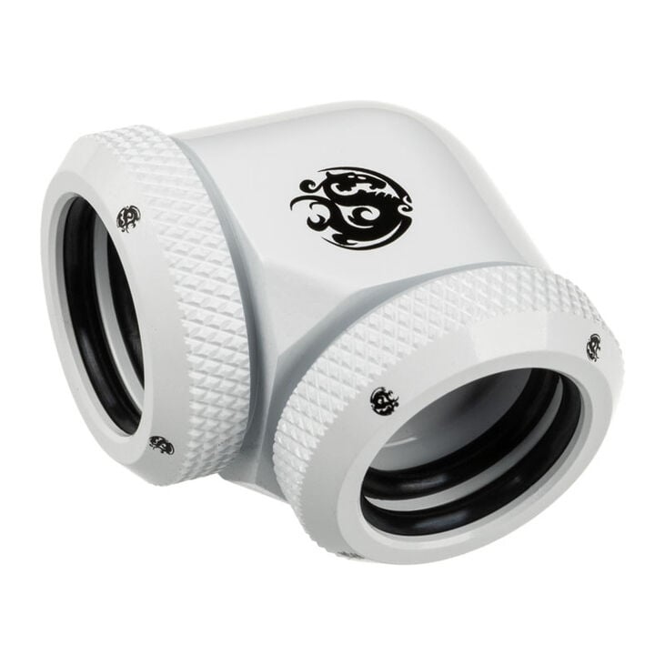 Bitspower Adapter 90 Grad 16mm AD Hardtube auf 16mm AD Hardtube - weiß image number 0