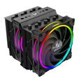 Akasa Soho H7 Dual Tower CPU Cooler, ARGB - 120 mm, black image number null