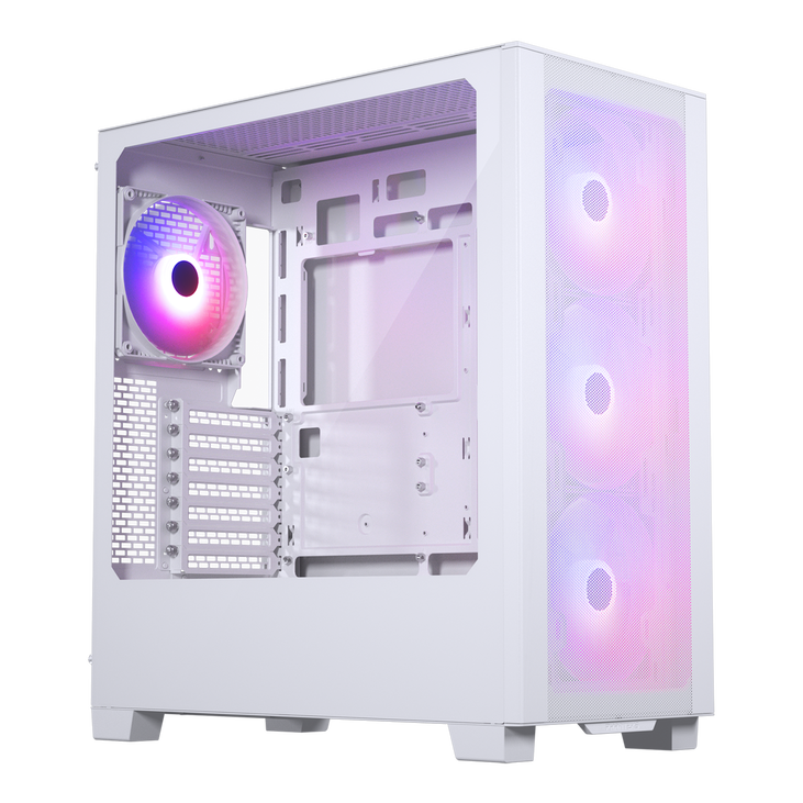 Phanteks XT Pro Ultra PC-Gehäuse, Midi-Tower, E-ATX, Tempered Glass, D-RGB - weiß image number 2