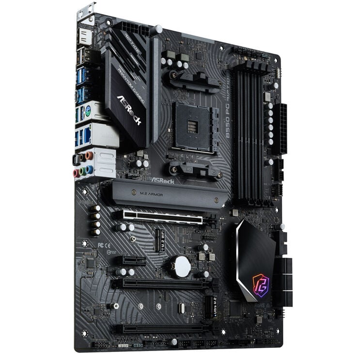 ASRock B550 PG Riptide, AMD B550 Mainboard - Sockel AM4 image number 1