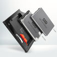 AXAGON RSS-CD09 2.5 Zoll SSD/HDD Adapter f&uuml;r optisches Laufwerk, 9,5 mm, LED image number null