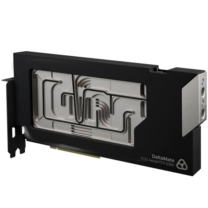 Thermal Grizzly DeltaMate 5080 Astral GPU Water Cooler, ARGB, with Backplate - Acrylic, Black image number 0