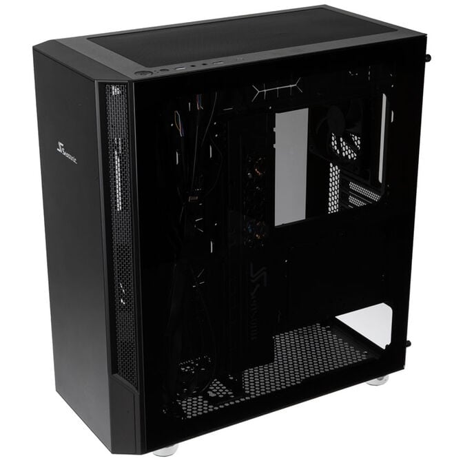 Seasonic Arch Q503 PC Case, Mid Tower + CONNECT DGC-650 Gold Power Supply - black image number 2
