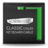 CableMod Classic Coiled Keyboard Cable USB-C zu USB Typ A, Viper Green - 150cm image number null