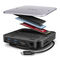 AXAGON HMC-UFO USB-C Hub, M.2 SATA/NVMe, 1 Gbit/s Ethernet, 384 kHz Audio - black/silver