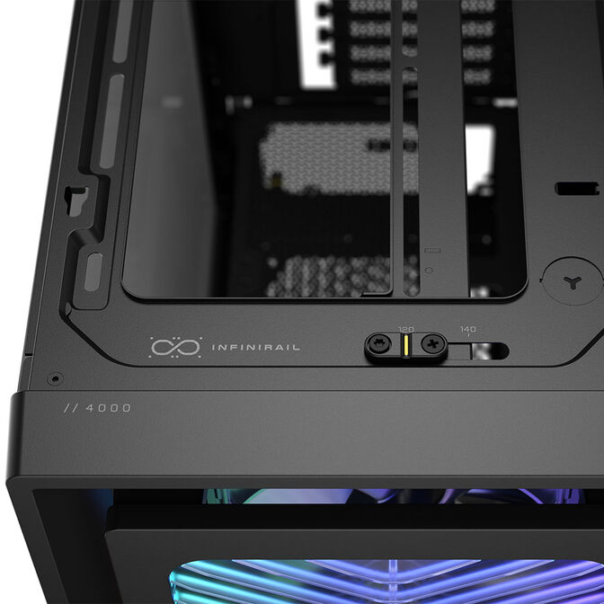 Corsair FRAME 4000X RS PC Case, Mid-Tower, E-ATX - 4x RS120 Fans, black image number 7
