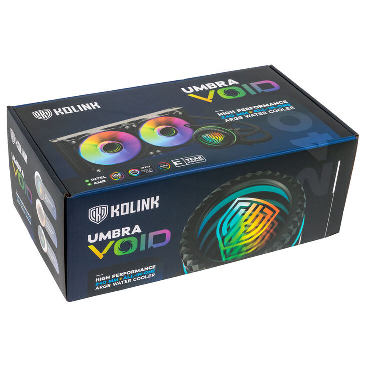Kolink Umbra Void 240 AIO Performance ARGB CPU AiO Wasserkühlung image number 8