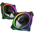 ASUS Prime MR120 ARGB-L&uuml;fter, PWM, Reverse - 120mm, schwarz, 3er-Pack image number null