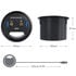 Grey Gear Table HUB, USB 3.0 2x Type-A / 1x Type-C, audio connection, 60 mm image number null