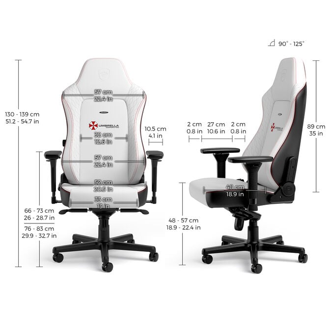 noblechairs HERO Gaming Chair - Resident Evil Umbrella Edition image number 10