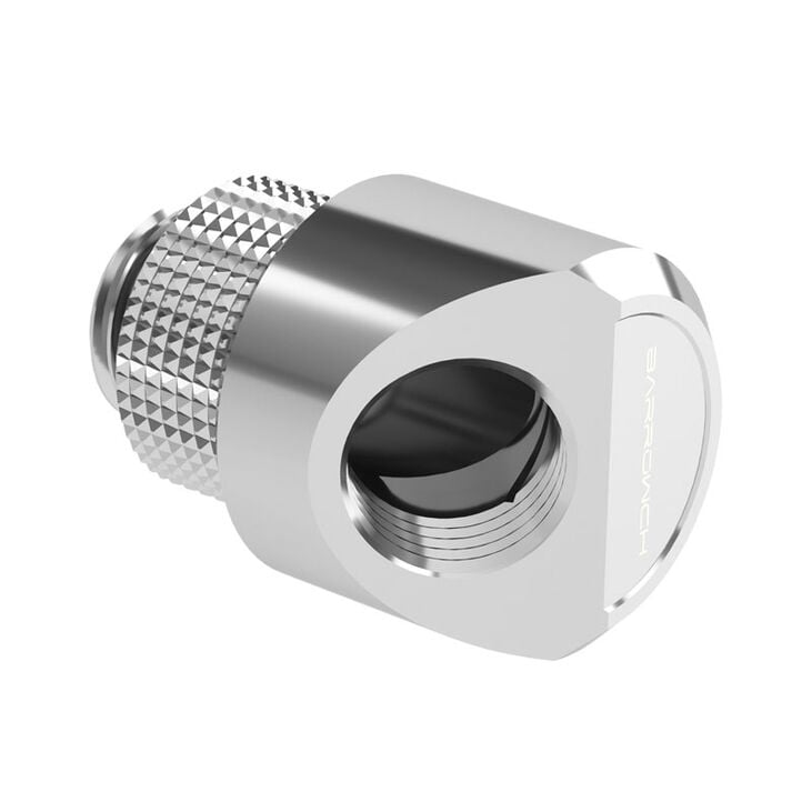 Barrow Adapter 45 degree G1/4 inch female to G1/4 inch male - swivel, silver image number 0