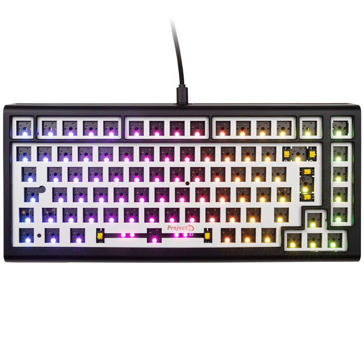 Ducky Tinker 75 Barebone Gaming Keyboard, RGB - black (ISO-DE) image number 1