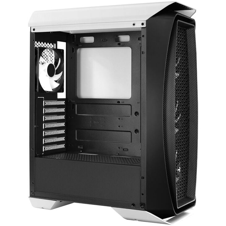 Aerocool Aero One Frost Mid Tower, Tempered Glass - White image number 4