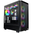 Montech X5 PC Case, Mid Tower, E-ATX, ARGB, Tempered Glass - Black image number null