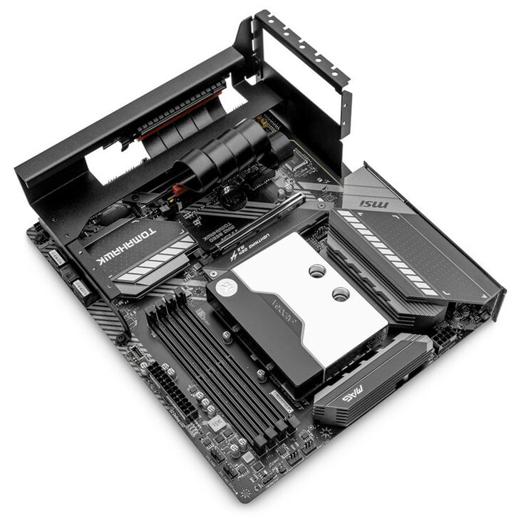 EK Water Blocks EK-Loop vertical graphics card holder EVO with Riser PCIE 4.0 cable - black image number 5