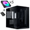 Lian Li O11 Dynamic Mini V2 "Flow" UNI FAN SL INF Edition - black - 5x UNI FAN SL-INF 120 ARGB Reverse Blade PWM fans - 120mm (Including controller)