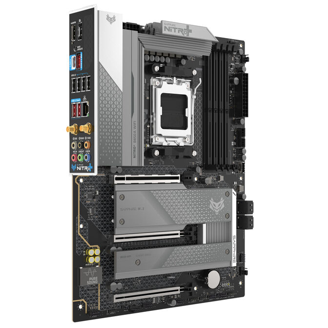 Sapphire Nitro+ B850A WiFi 7 motherboard, Socket AM5, AMD B850, ATX, DDR5 image number 2