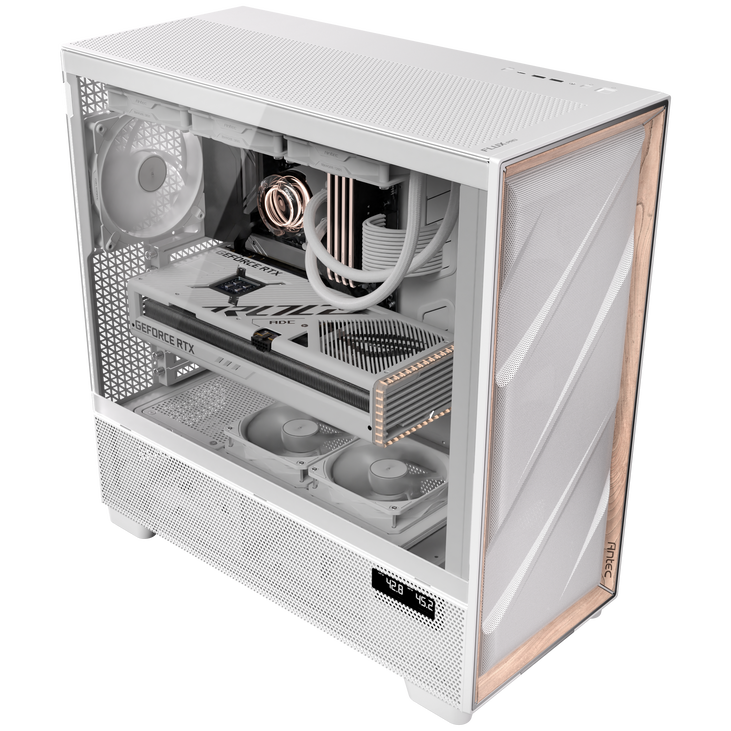 Antec Flux Pro PC Case, full tower, E-ATX, tempered glass – white image number 18