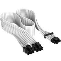 Corsair Premium Sleeved 12+4 Pin PCIe Gen5 12VHPWR 600W - white