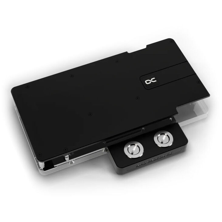 Alphacool Core RX 9070 Quicksilver/Swift GPU Wasserblock, ARGB, mit Backplate - Acryl image number 3