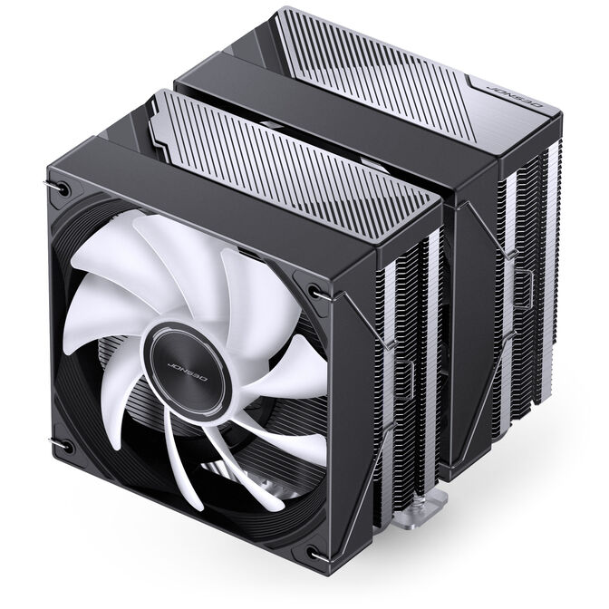 Jonsbo CA80 CPU Cooler, Dual-Tower, 2 x 120mm, PWM, RGB - black image number 4