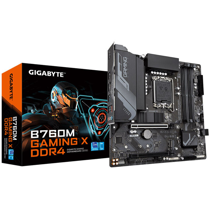 GIGABYTE B760M Gaming X DDR4 Mainboard, Sockel 1700, Intel B760, Micro-ATX, DDR4 image number 0