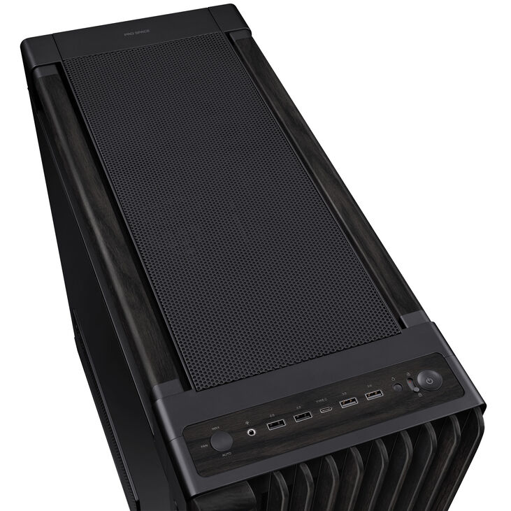 ASUS ProArt PA602 Midi-Tower PC-Gehäuse, E-ATX, Echtholz, Tempered Glass – Schwarz image number 3