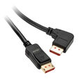 InLine 8K (UHD-2) DisplayPort Kabel, rechts gewinkelt, schwarz - 5m image number null