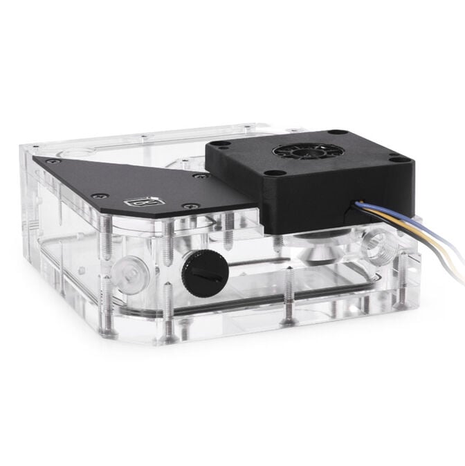 Alphacool Rise Flat Reservoir 120mm DDC Ausgleichsbeh&auml;lter mit Pumpe image number 2
