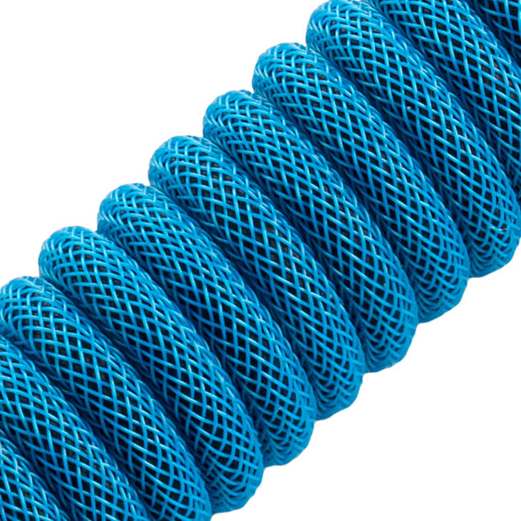 CableMod PRO Coiled Keyboard Cable Micro-USB zu USB Typ A, Spectrum Blue - 150cm image number 1