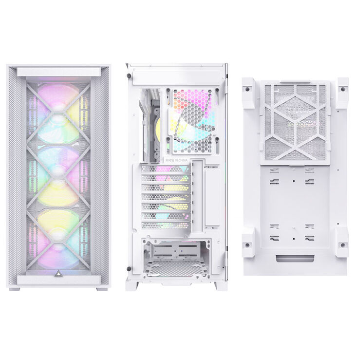 Montech AIR 1000 Premium, Mid Tower, Tempered Glass - White image number 2