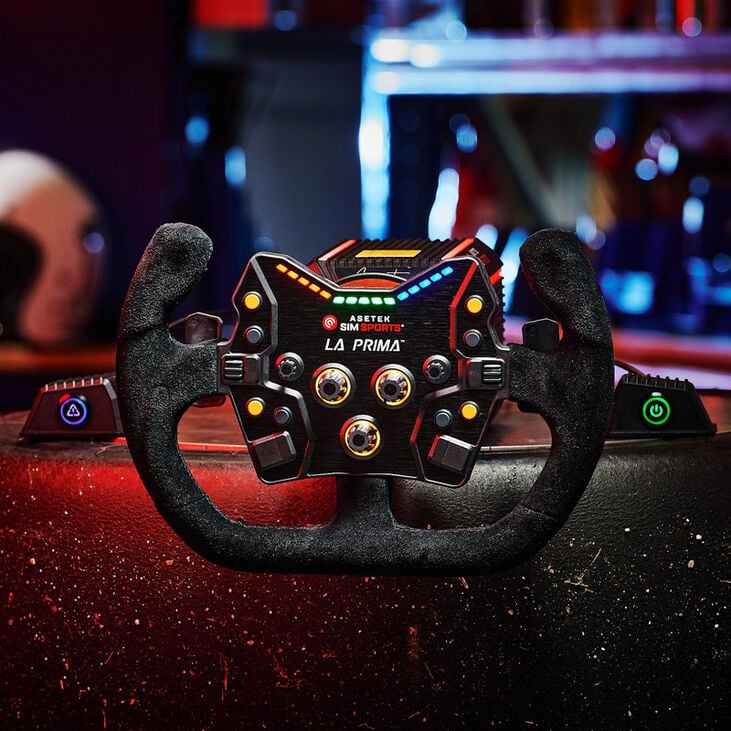 Asetek SimSports GT Rim - Open D, Suede image number 3