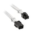 BitFenix Alchemy 6-Pin-PCIe-Verl&auml;ngerungskabel, 45 cm, sleeved - wei&szlig; image number null
