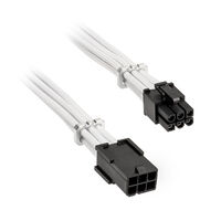 BitFenix Alchemy 6-Pin-PCIe-Verl&auml;ngerungskabel, 45 cm, sleeved - wei&szlig;
