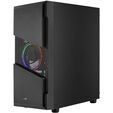 Aerocool Menace Saturn FRGB Mid Tower, Tempered Glass - Black image number null