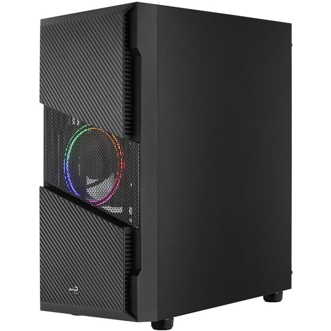 Aerocool Menace Saturn FRGB Mid Tower, Tempered Glass - Black image number 7