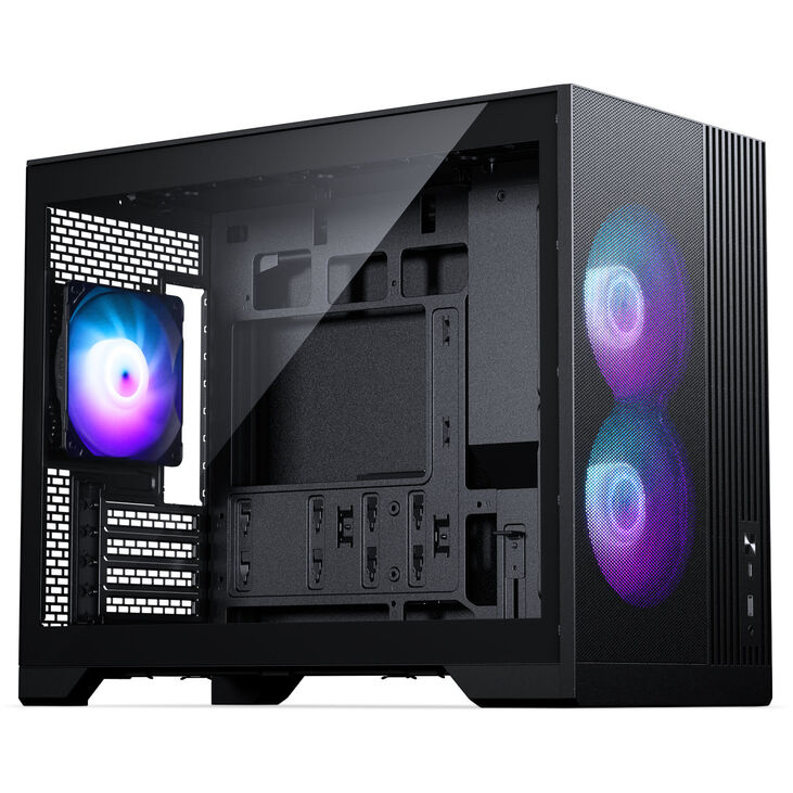 Phanteks XT M3 PC Case, Mini Case, mATX, RGB, Tempered Glass - including 3x 120mm Fans, Black image number 0