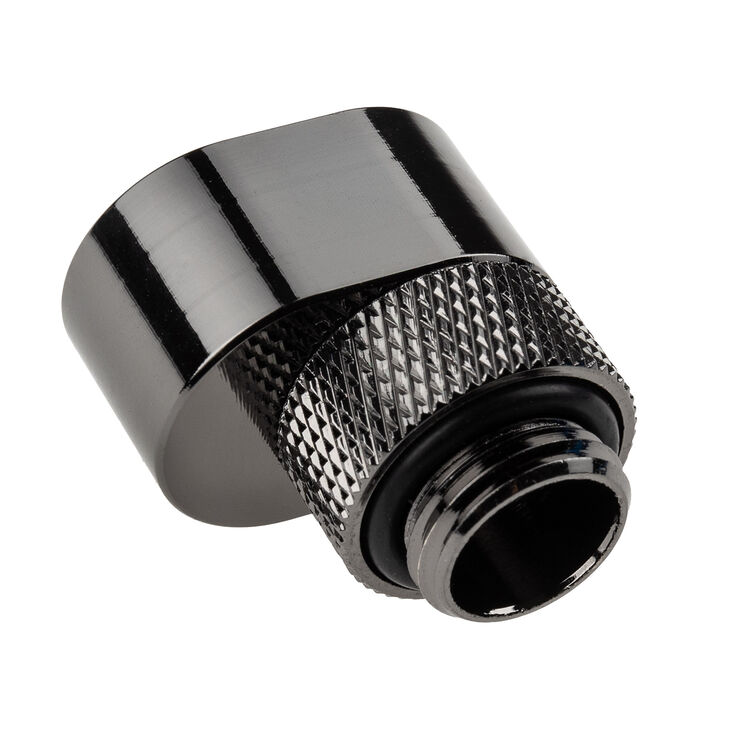 XSPC G1/4 Rotary 7mm Offset Fitting - black chrome image number 2