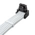 CableMod Universal Pro ModMesh 16-Pin to 16-Pin Cable, 90° Connector, Sleeved, StealthSense - White, 60 cm, Var. A image number null