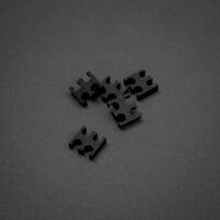King Mod Service 4-Slot Cable Comb 3mm small - black - set of 5