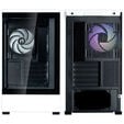 Zalman P30 PC Case, Mini Tower, mATX, Tempered Glass - black / white image number null