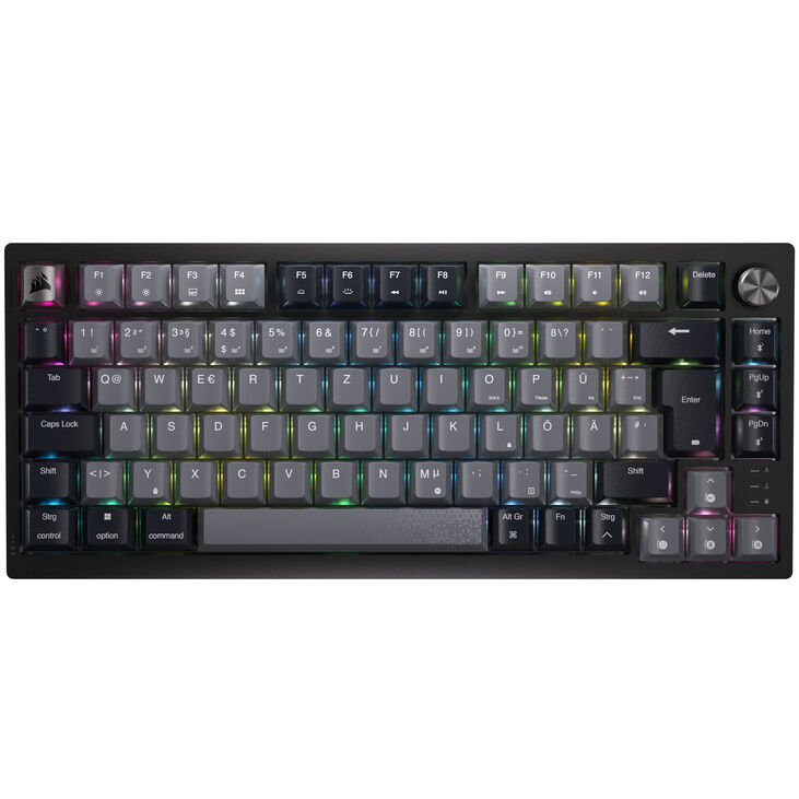 Corsair K65 Plus Wireless TKL Gaming Tastatur, TKL (75%), Corsair MLX Fusion – schwarz, ISO (DE) image number 2
