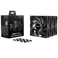 be quiet! Pure Wings 3 L&uuml;fter, PWM, High-Speed - schwarz, 120mm, 3er-Pack