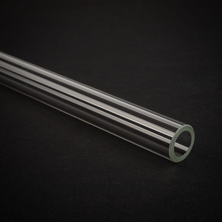 Alphacool HardTube 16/11mm Borosilicate Glass 90 Degree Angle 10/30cm - clear image number 1